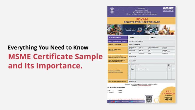 msme certificate sample 